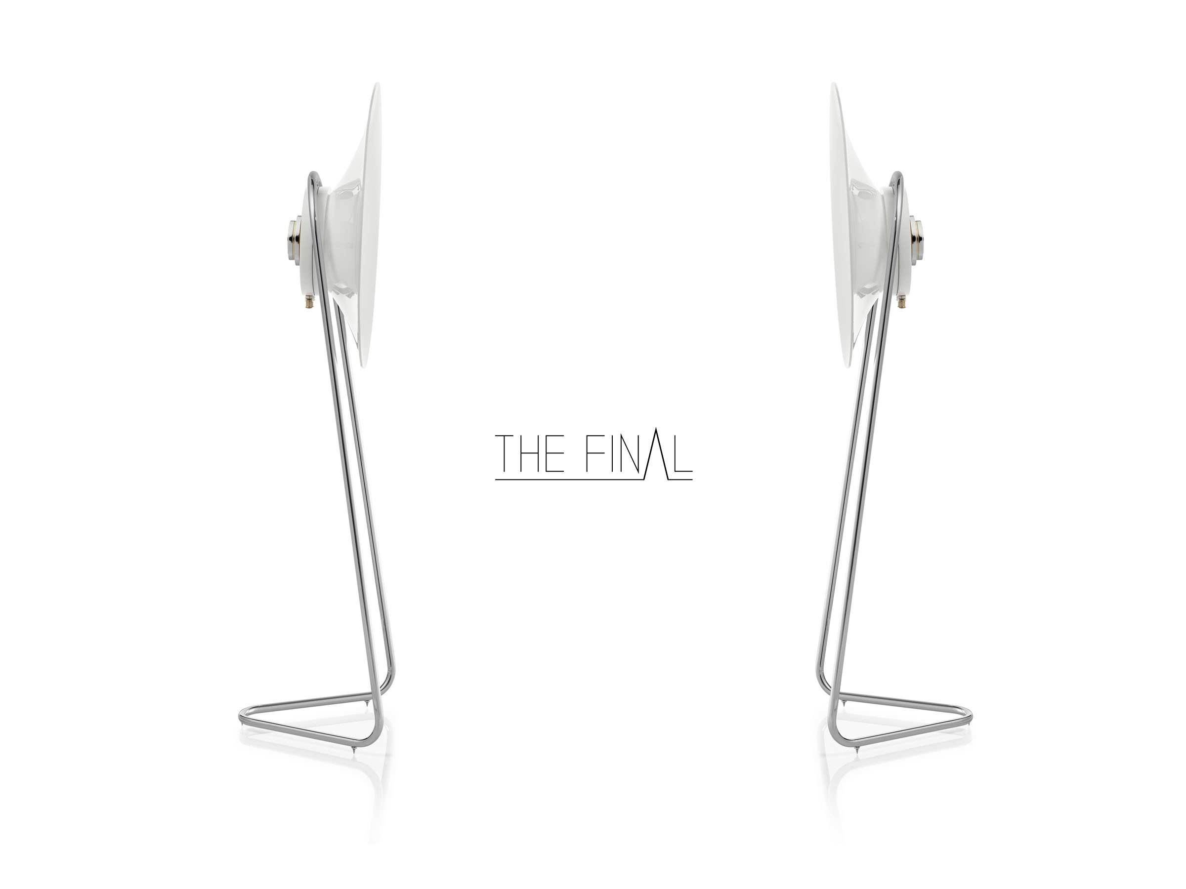 Side view of The-Final horn speakers