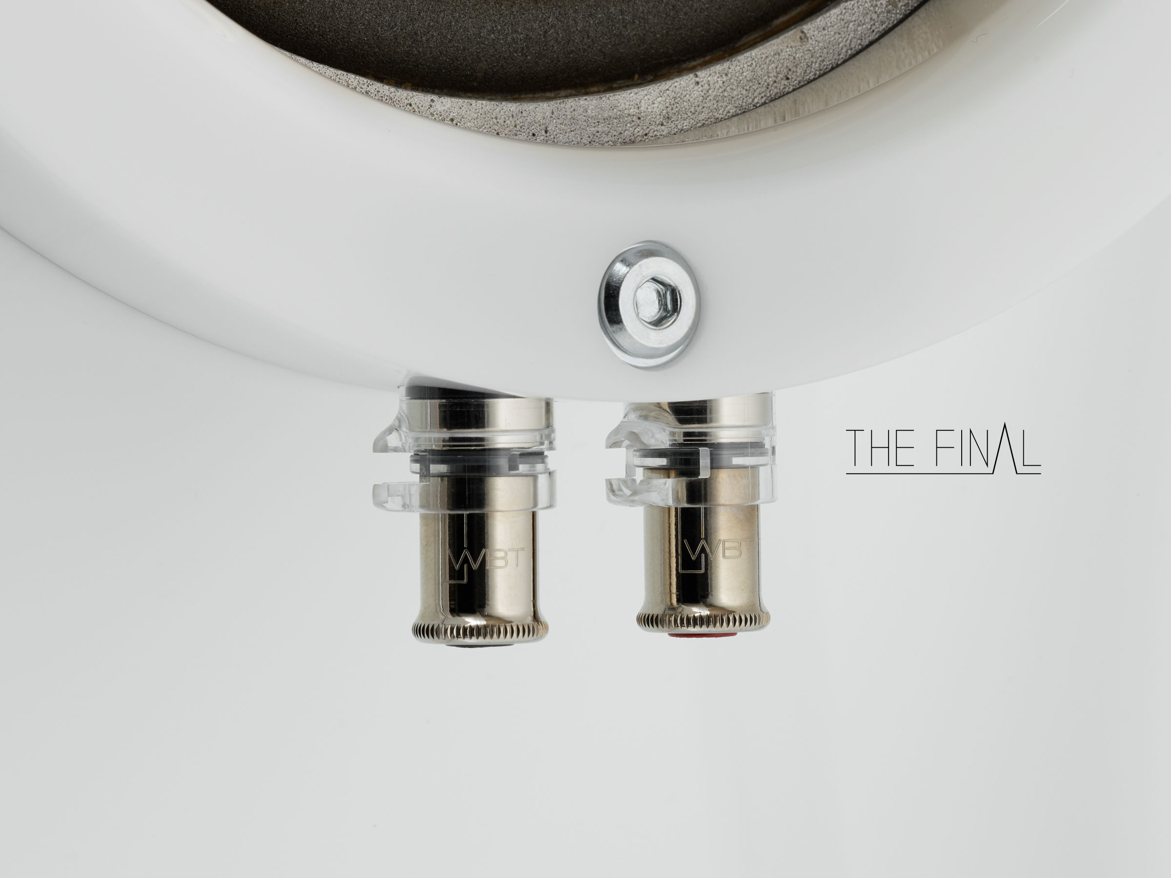 WBT Connectors of The-Final horn speakers